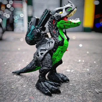 DINOSAURIO LANZA DARDOS HUMO Y MASCARA NY061B (BOX X12)