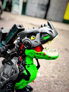 DINOSAURIO LANZA DARDOS HUMO Y MASCARA NY061B (BOX X12) - Imagen 2