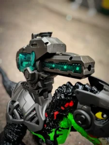 DINOSAURIO LANZA DARDOS HUMO Y MASCARA NY061B (BOX X12) - Imagen 3