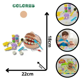 SET PLASTILINA DENTISTA SM8097 (BOX X48)