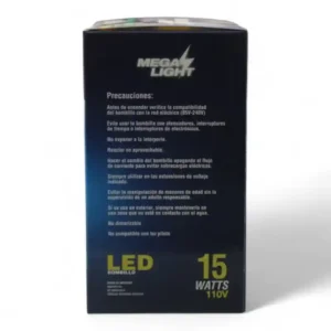 BOMBILLO MEGA LIGHT 15W LED TIPO A ML15WL (BOX X50) - Imagen 4