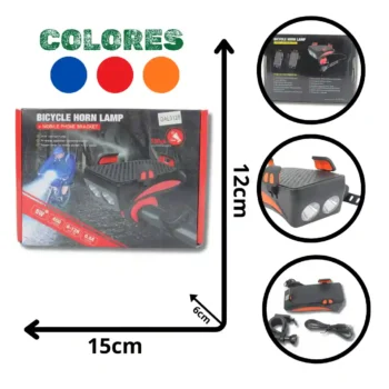 LINTERNA BICICLETA POWERBANK DR2398 DAL0128