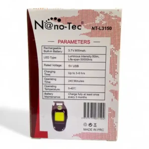 LINTERNA LLAVERO NANOTEC RECARGABLE NT-L3150 (BOX X100) - Imagen 4