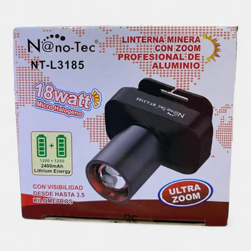 Linterna Nanotec NT-L3185-01 LINTERNA NANOTEC NT-L3185 (BOX X100) - Imagen 1