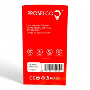 BOMBILLO PROBELCO 20W RECARGABLES GL-026A (BOX X100) - Imagen 4