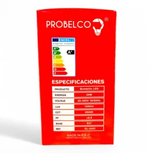 BOMBILLO PROBELCO 9W RECARGABLE (BOX X100) - Imagen 2