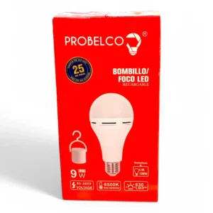 BOMBILLO PROBELCO 9W RECARGABLE (BOX X100)