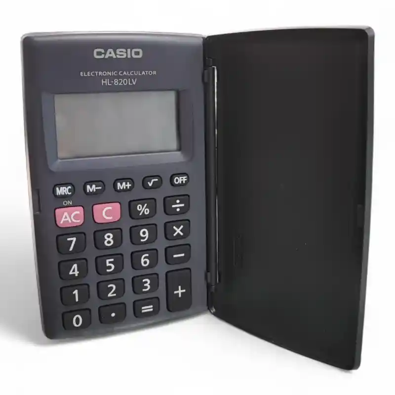 Calculadora Casio HL-820LV-BK-01 CALCULADORA CASIO HL-820LV-BK ORIGINAL - Imagen 1