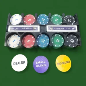 JUEGO DE POKER FICHAS CAJA METALICA BN3458 (BOX X12) - Imagen 2