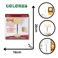 LÁMPARA DE MESA PLEGABLE NANOTEC NT-L3183 (BOX X50)