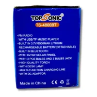 PLANTA SOLAR TOP SONIC TS-4800BT - Imagen 5