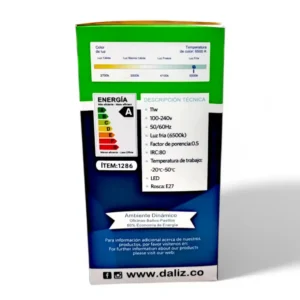 BOMBILLO DALIZ 11W 1286 (BOX X100) - Imagen 2