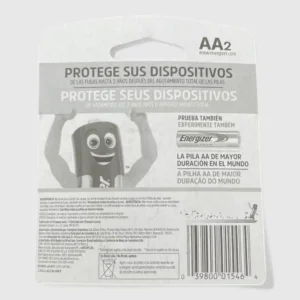 PILA ENERGIZER AA CARTON X 2 - Imagen 2
