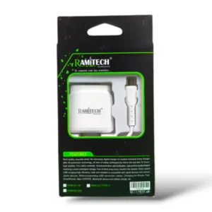 CARGADOR RAMITECH TIPO C RAM-X2 2.4A - Imagen 2