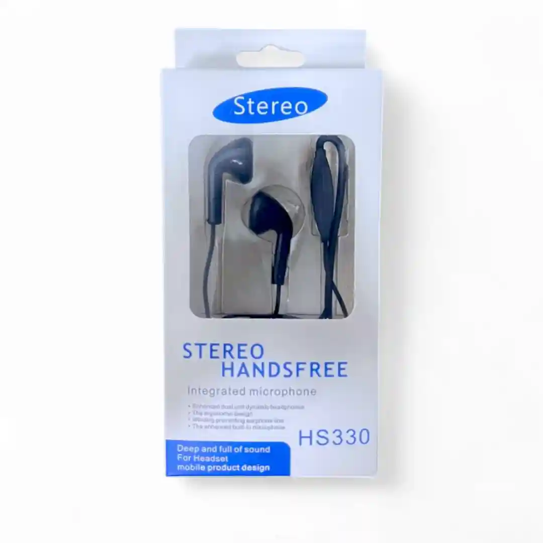 AUDÍFONOS MANOS LIBRES STEREO HS330-01 AUDÍFONOS MANOS LIBRES STEREO HS330 - Imagen 1