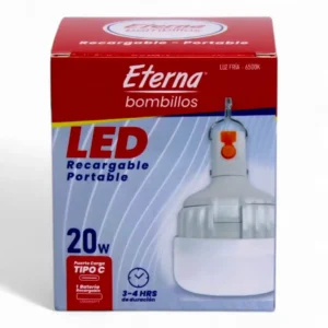 BOMBILLO ETERNA RECARGABLE 20W ETR20WL (BOX X50) - Imagen 2