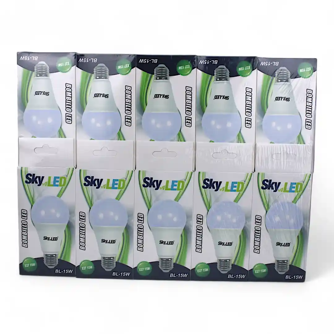 BOMBILLO SKYLED 15W TIPO A 35032B BL-15W (BOX 100)-01 BOMBILLO SKYLED 15W TIPO A 35032B BL-15W (BOX 100) - Imagen 1