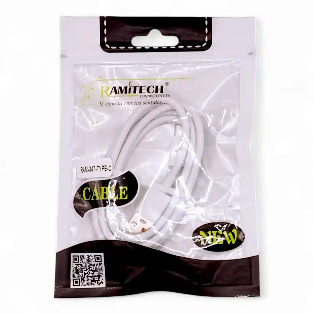 CABLE USB TIPO C RAMITECH RAM-347-TYPE-C-01 CABLE USB TIPO C RAMITECH RAM-347-TYPE-C - Imagen 1