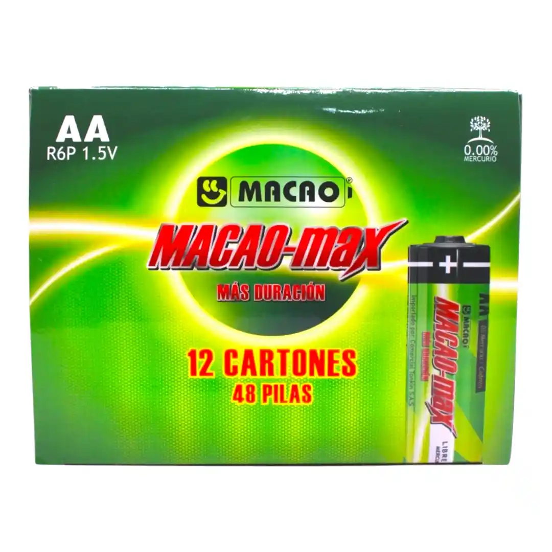 PILA MACAO AA X4 MC-AA-R6P-01 PILA MACAO AA X4 MC-AA-R6P - Imagen 1