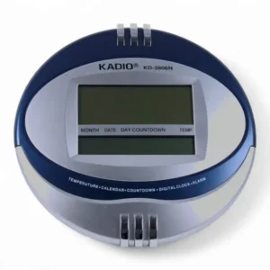 RELOJ PARED REDONDO KADIO KD-3806N (BOX X30)