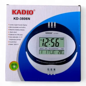 RELOJ PARED REDONDO KADIO KD-3806N (BOX X30) - Imagen 2