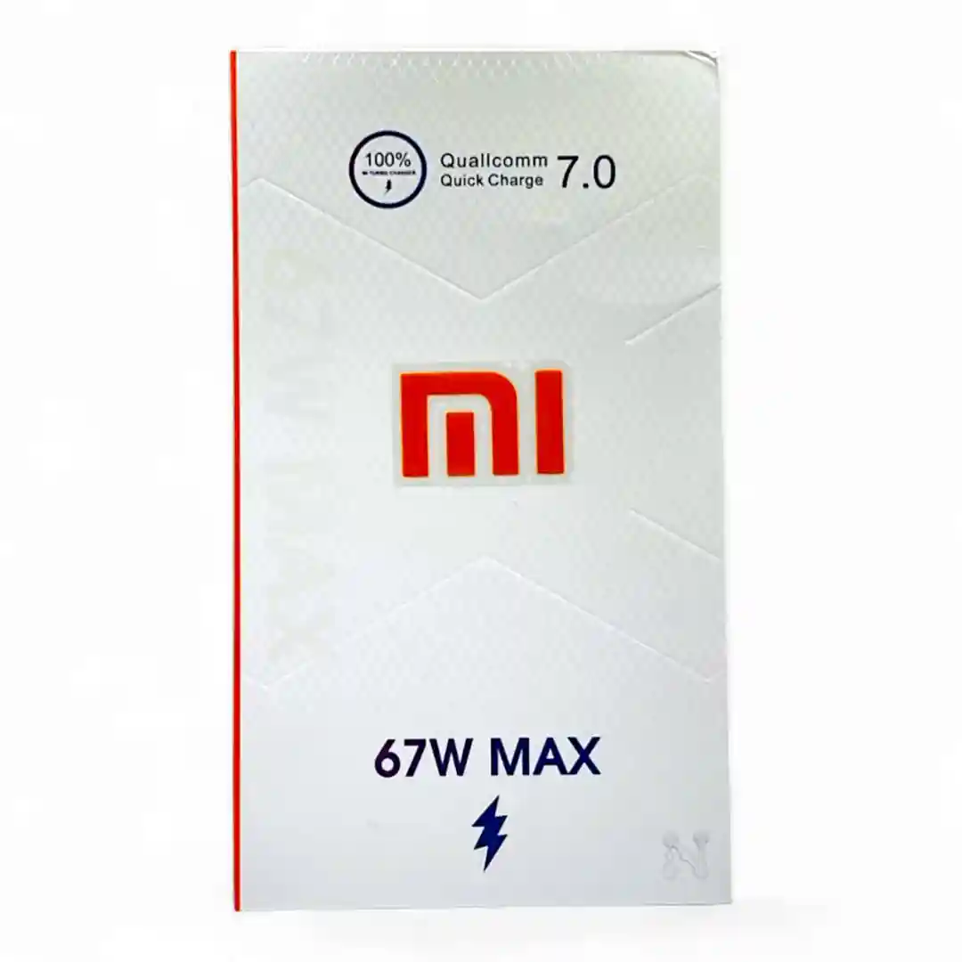 CARGADOR MI 67W MAX TIPO C NJ-33-01 CARGADOR MI 67W MAX TIPO C NJ-33 - Imagen 1