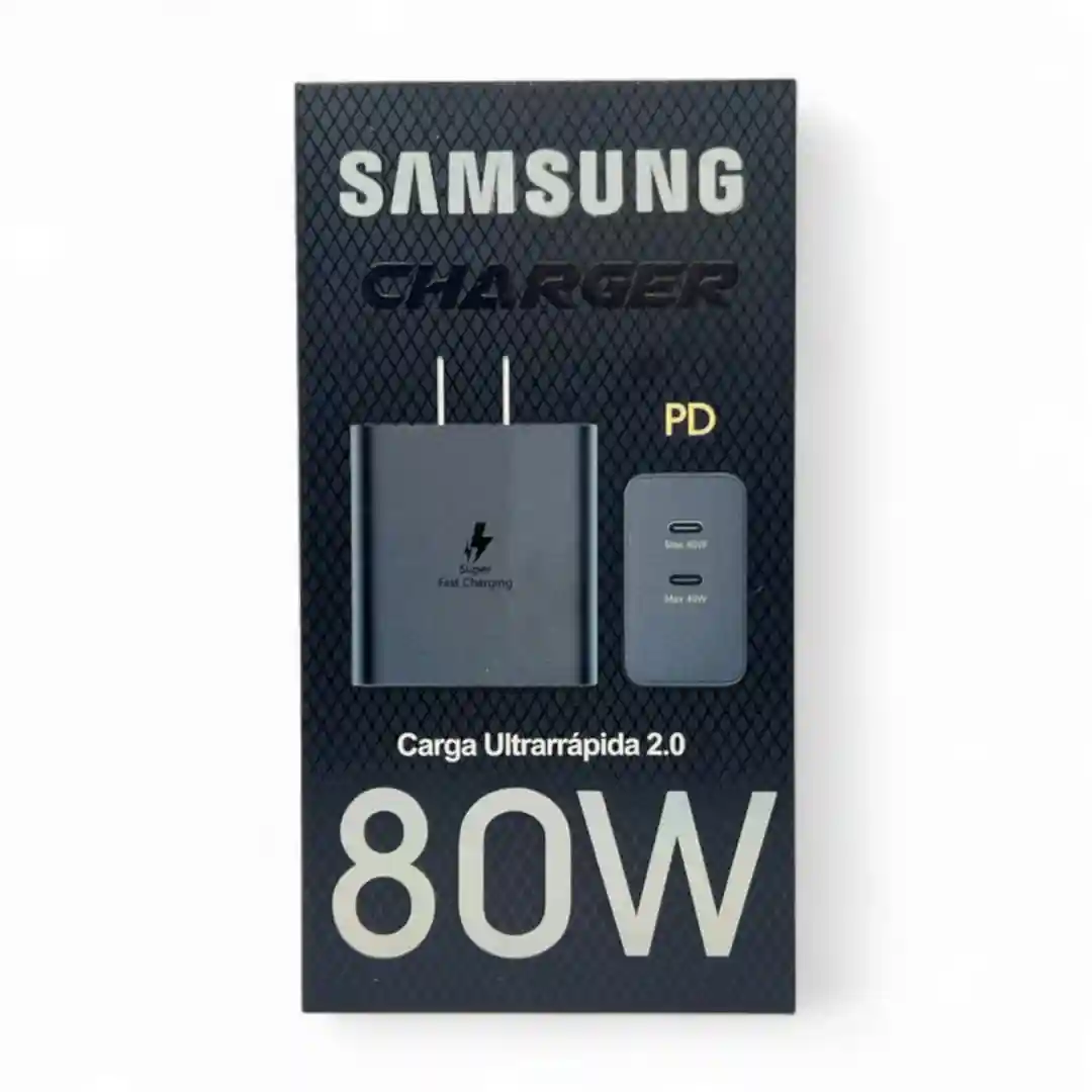CARGADOR SAMSUNG 80W TIPO C NJ-76-01 CARGADOR SAMSUNG 80W TIPO C NJ-76 - Imagen 1