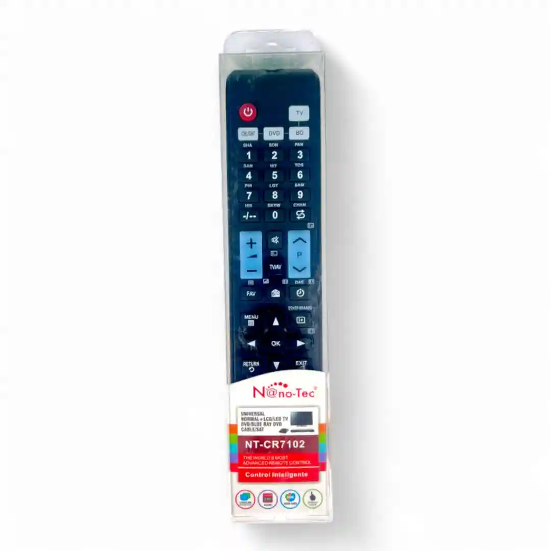 CONTROL UNIVERSAL NANOTEC NT-CR7102 (DVD-BLUE RAY)-01 CONTROL UNIVERSAL NANOTEC NT-CR7102 (DVD-BLUE RAY) - Imagen 1