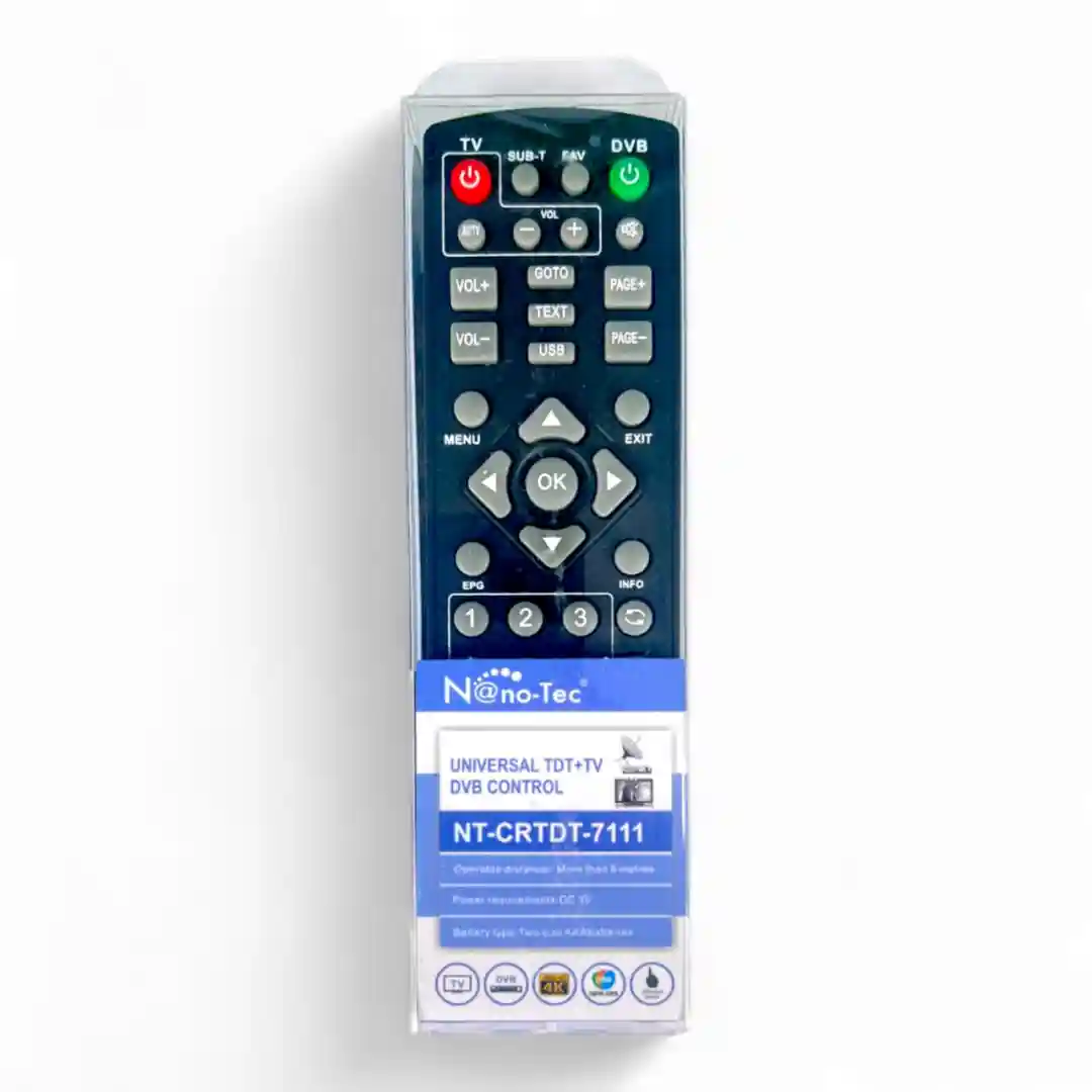 CONTROL UNIVERSAL NANOTEC NT-CRTDT-7111-01 CONTROL UNIVERSAL NANOTEC NT-CRTDT-7111 (DECODIFICADOR) - Imagen 1