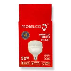 BOMBILLO PROBELCO TIPO B 30W (BOX X50)