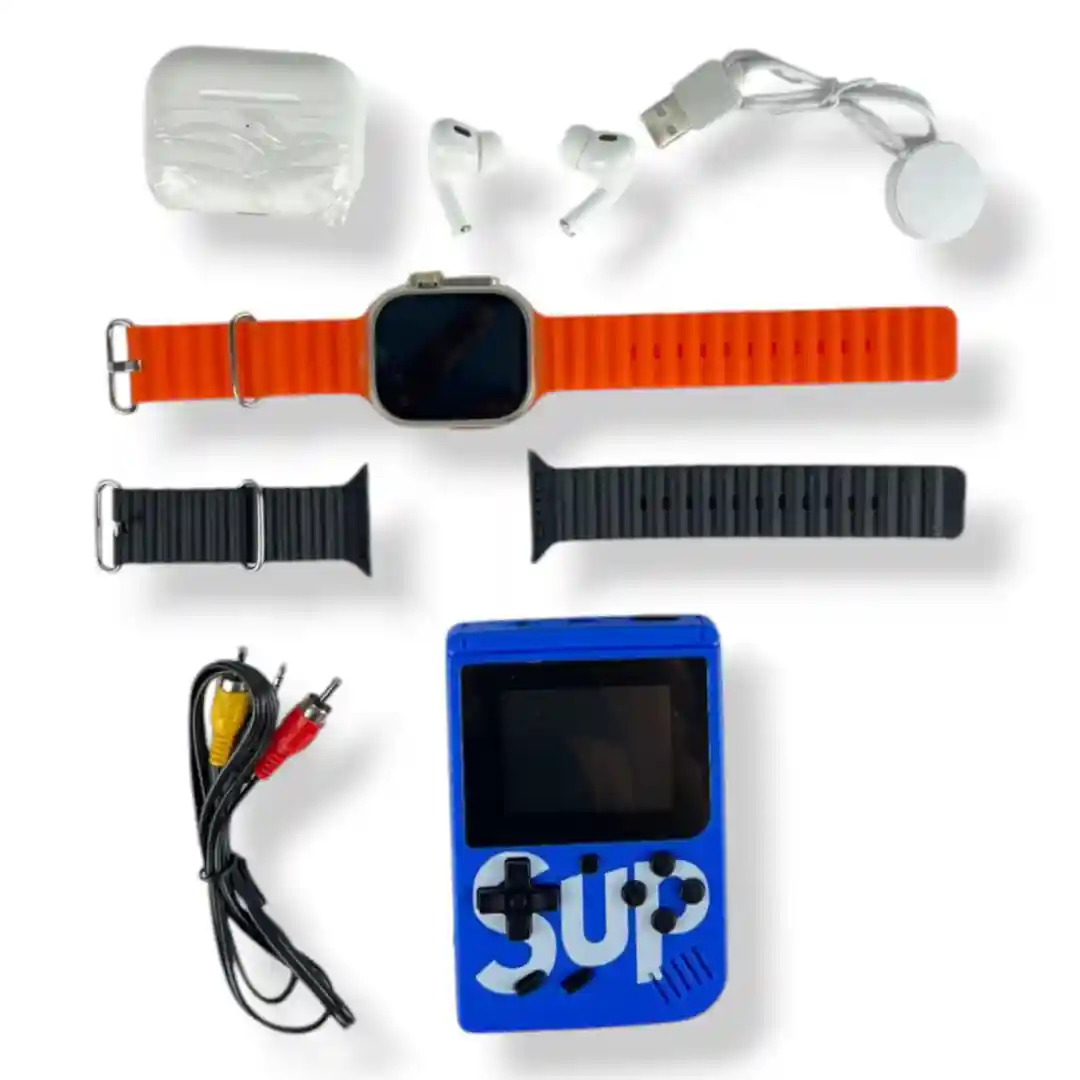 COMBO 3 EN 1 RELOJ ULTRA SUP AIRPODS K5-COMBO-02 COMBO 3 EN 1 RELOJ ULTRA SUP AIRPODS K5-COMBO - Imagen 1