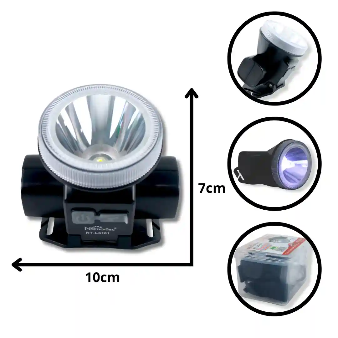 LINTERNA MINERA NANOTEC NT-L3161-01 LINTERNA MINERA NANOTEC NT-L3161 (BOX X100) - Imagen 1