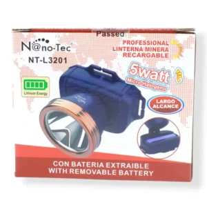 LINTERNA MINERA NANOTEC NT-L3201 (BOX X120) - Imagen 7