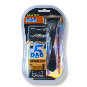 MÁQUINA DE AFEITAR 5 HOJAS 6+1 REPUESTOS DAC-07 DAC-07MU