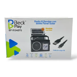 RADIO BECK PLAY CON PANEL SOLAR BP-R134BTS - Imagen 3