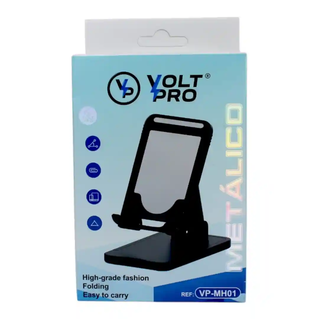 SOPORTE PARA CELULAR METÁLICO VOLT PRO VP-MH01-01 SOPORTE PARA CELULAR METÁLICO VOLT PRO VP-MH01 - Imagen 1