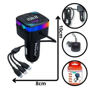 CARGADOR DE CARRO NANOTEC NT-TF704 (BOX X100)