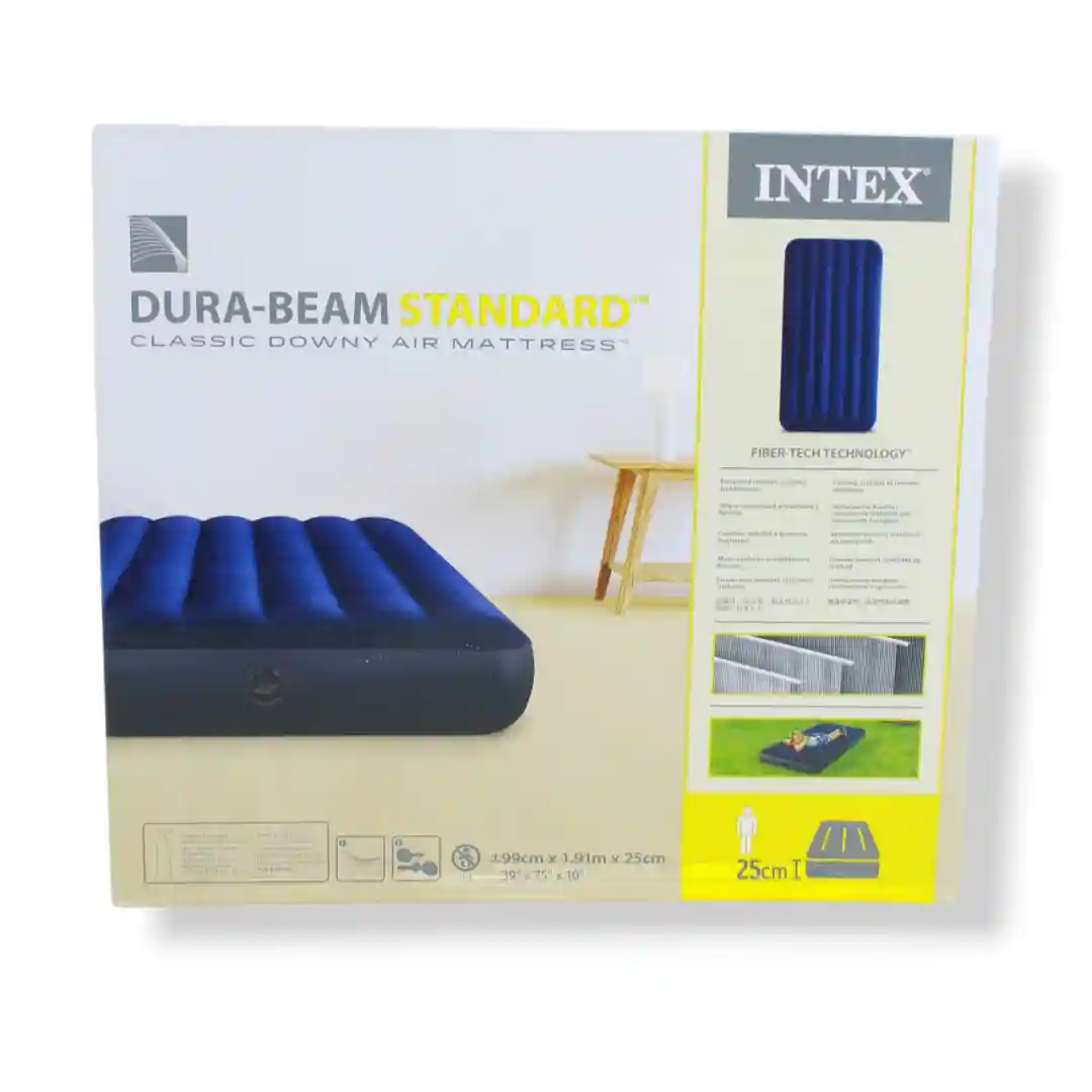 COLCHÓN INFLABLE INDIVIDUAL 99X191X25 CM 64757-04 COLCHÓN INFLABLE INDIVIDUAL 99X191X25 CM 64757 (X4) - Imagen 1