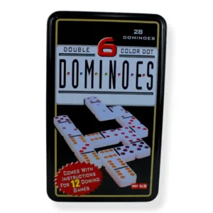 DOMINÓ CAJA METÁLICA DOBLE 6 KE-93 NK0894 (X24) - Imagen 2