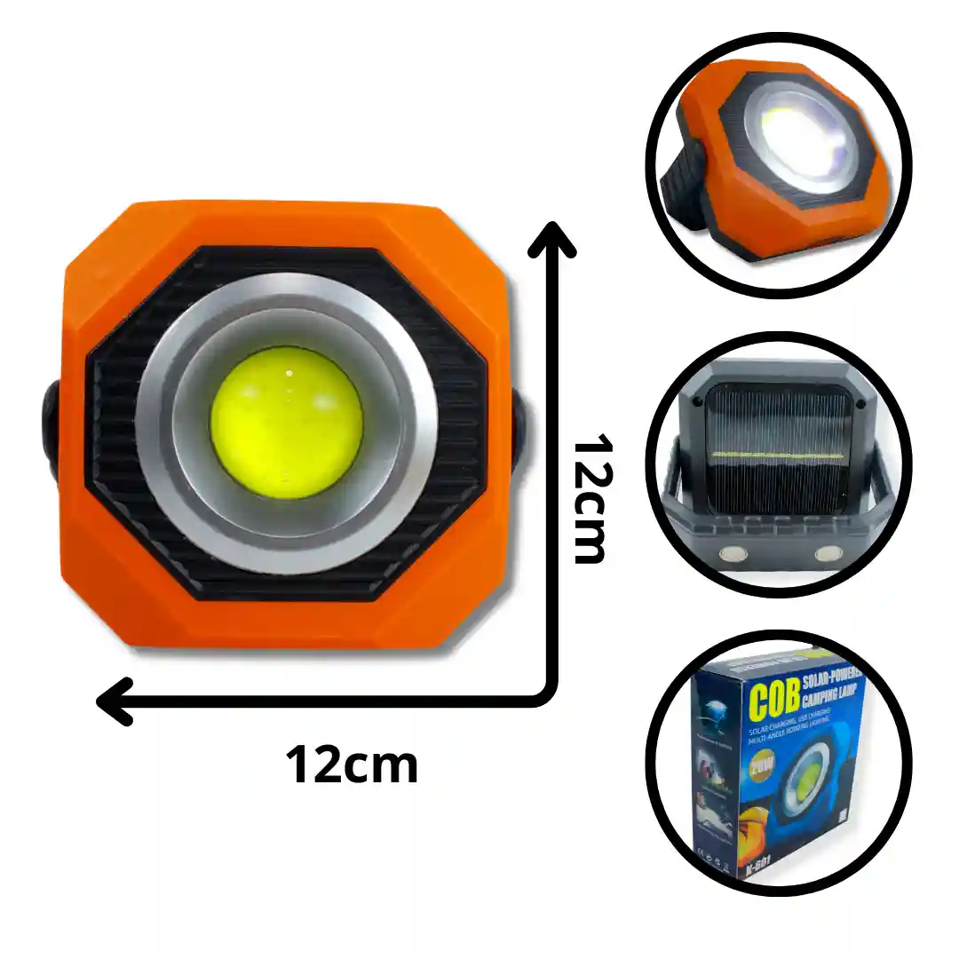 LINTERNA CAMPING SOLAR K-601-04 LINTERNA CAMPING SOLAR K-601 (BOX 100) - Imagen 1