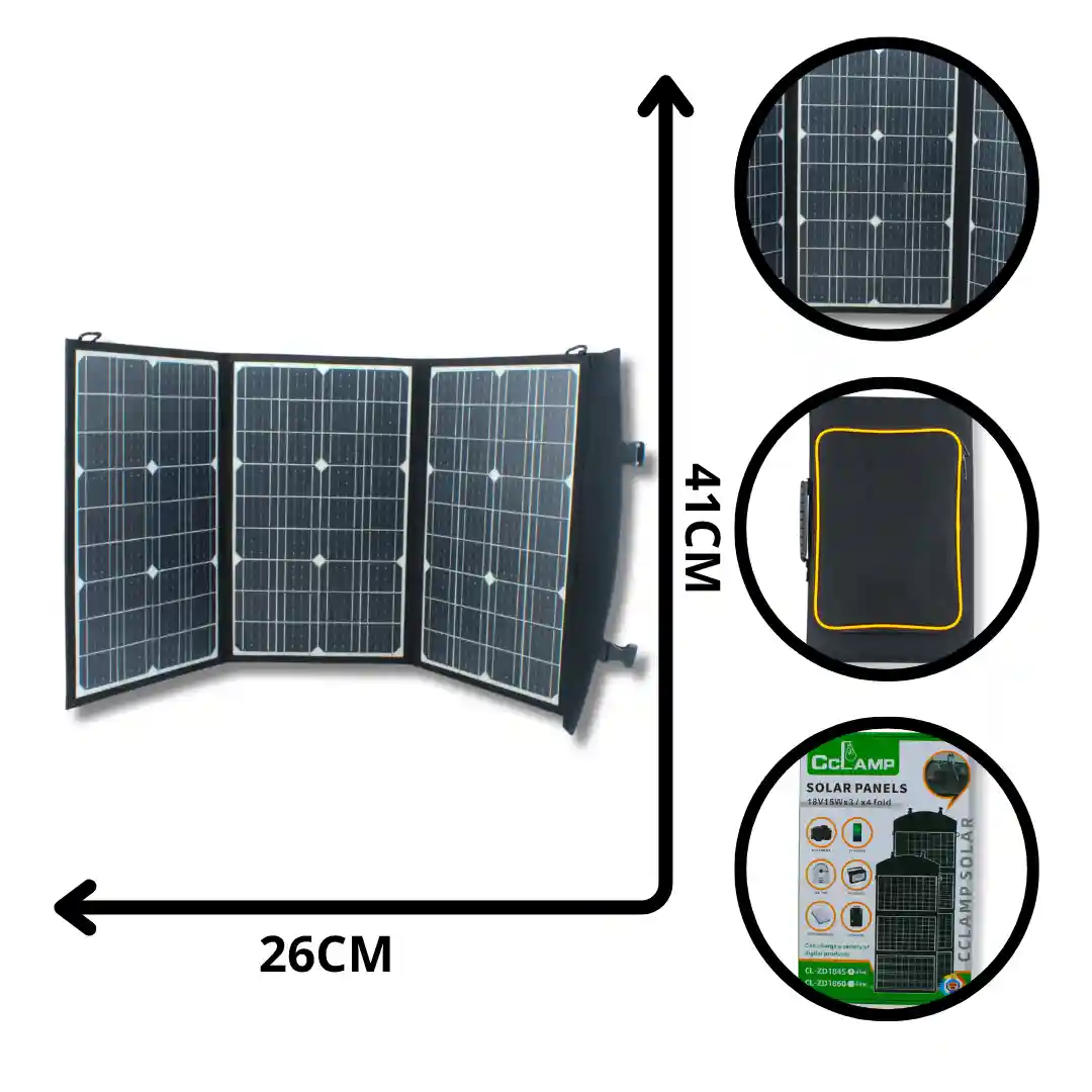 PANEL SOLAR 45W CL-ZD1845-02 PANEL SOLAR 45W CL-ZD1845 (BOX X14) - Imagen 1