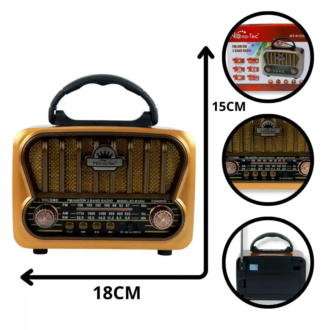 RADIO NANOTEC NT-R1234-01 RADIO NANOTEC NT-R1234 (BOX X40) - Imagen 1