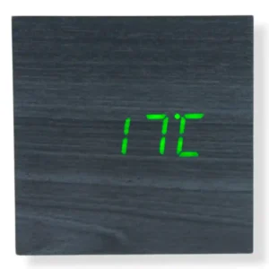 RELOJ CUBO MADERA WOODEN CLOCK 1293 - Imagen 5