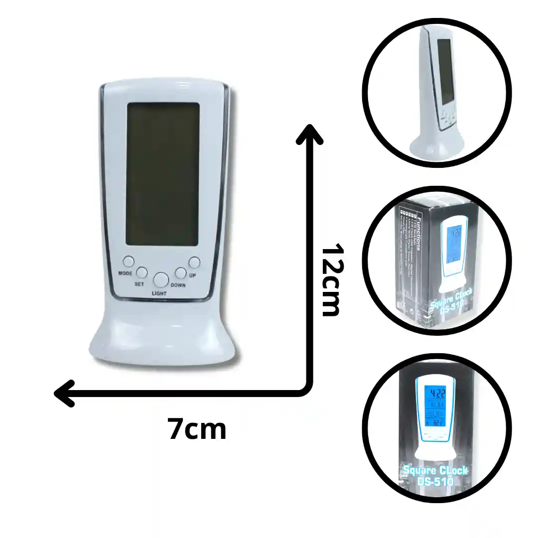 RELOJ DIGITAL SQUARE CLOCK DS-510 AA-2129-01 RELOJ DIGITAL SQUARE CLOCK DS-510 / AA-2129 - Imagen 1
