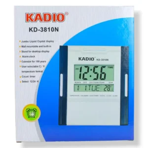 RELOJ PARED CUADRADO KADIO KD-3810N (BOX X30) - Imagen 2