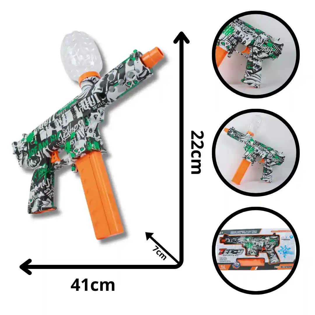 PISTOLA DE HIDROGEL 1201C TEC-9 CON ACCESOROS-03 PISTOLA DE HIDROGEL 1201C TEC-9 CON ACCESOROS (BOX 36) - Imagen 1