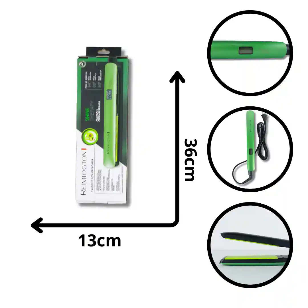 PLANCHA DE CABELLO REIMIOGTON AGUACATE Y MACADAMIA S-9960 A GENÉRICA-05 PLANCHA DE CABELLO REIMIOGTON AGUACATE Y MACADAMIA S-9960 A GENÉRICA - Imagen 1