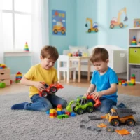 SET DE CARROS CON TALADRO TRUCK MG48850 - Imagen 2