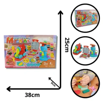 SET MÁQUINA PLASTILINA COCINA LC68-16C (BOX X12)
