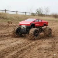 CAMIONETA CYBERTRUCK HB-P14A12 XY006D ROJA (BOX 8) - Imagen 2